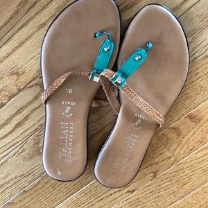 Italian shoemakers leather sandals